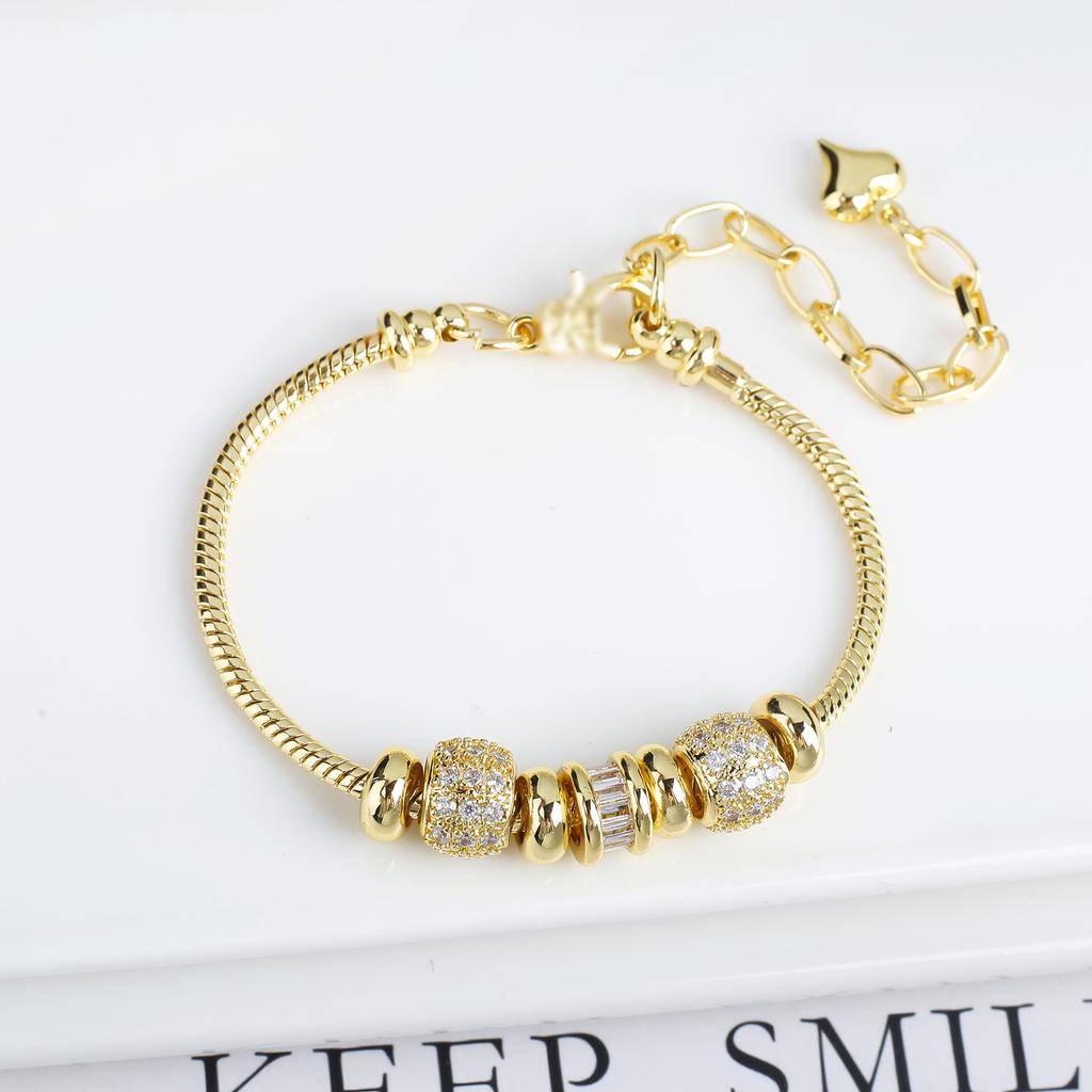 13 Style 2024 Classic Shiny Zirconia Heart Shape Boys Girls Theme Snake Bone Bracelet Luxury for Women Party Adjustable Jewelry