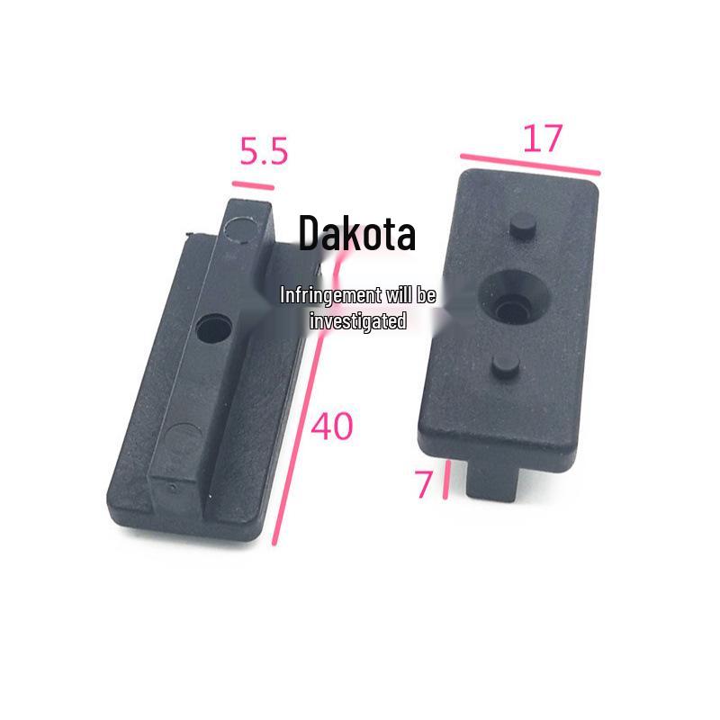 WPC Flooring T-Shaped Plastic Clip with Stainless Steel 6mm Screw Wood-Plastic Fastener