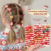 Christmas Hair Ties for Girls Cute Santa Reindeer Snowman Christmas Tree Elastic Hair Bands Holiday Hair Accessories Gift Set