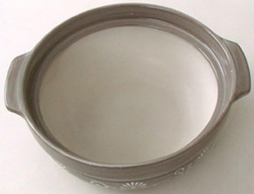 Ishigaki Mishima No. 8 Earthenware Pot, Non-Boiling, Direct Heat, Serves 3-4 People, 4687