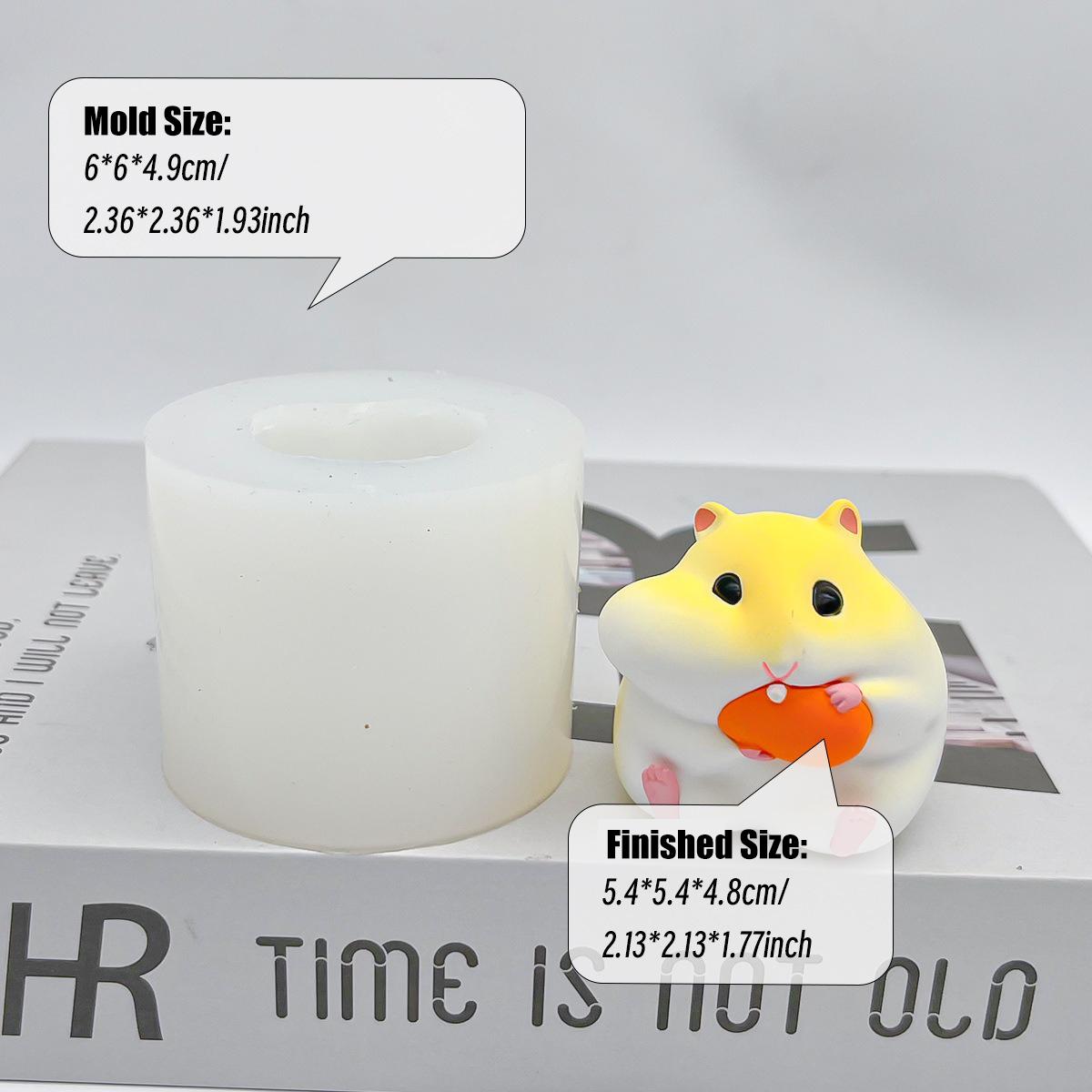 

3D Милая форма для хомяка из силикона для мороженого, шоколада, желе, пудинга, торта, для выпечки, форма для украшения, DIY кухонные аксессуары