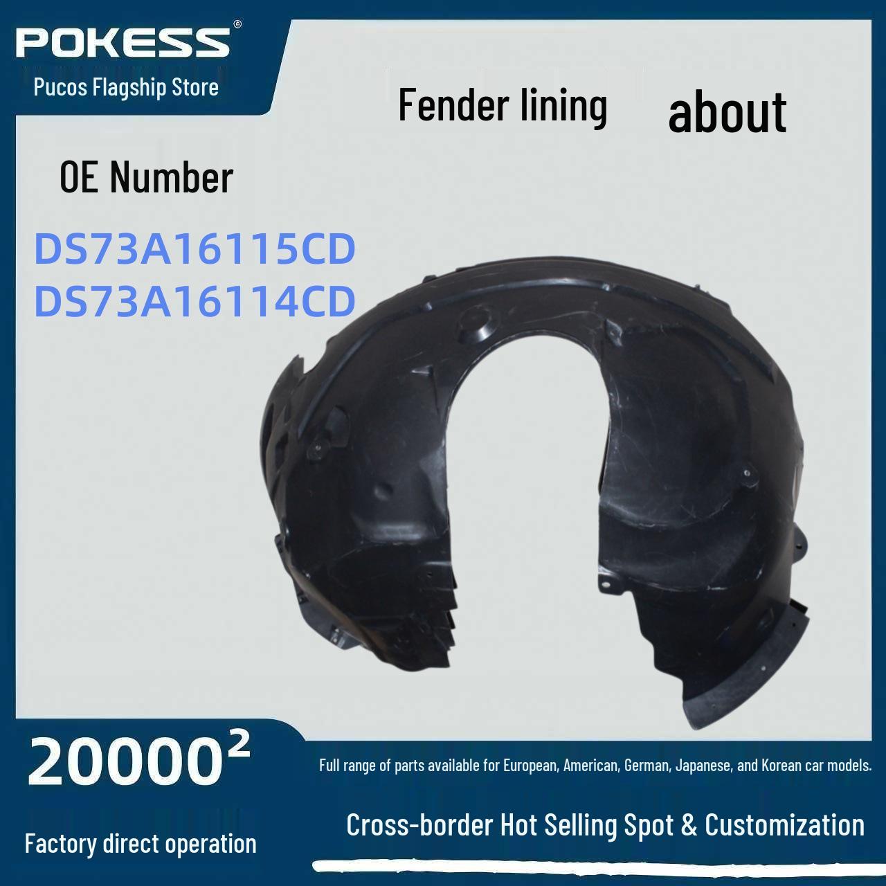 

Automotive Parts: DS73A16115CD/DS73A16114CD Mondeo Fender Liner (Left & Right) Right Fender Liner