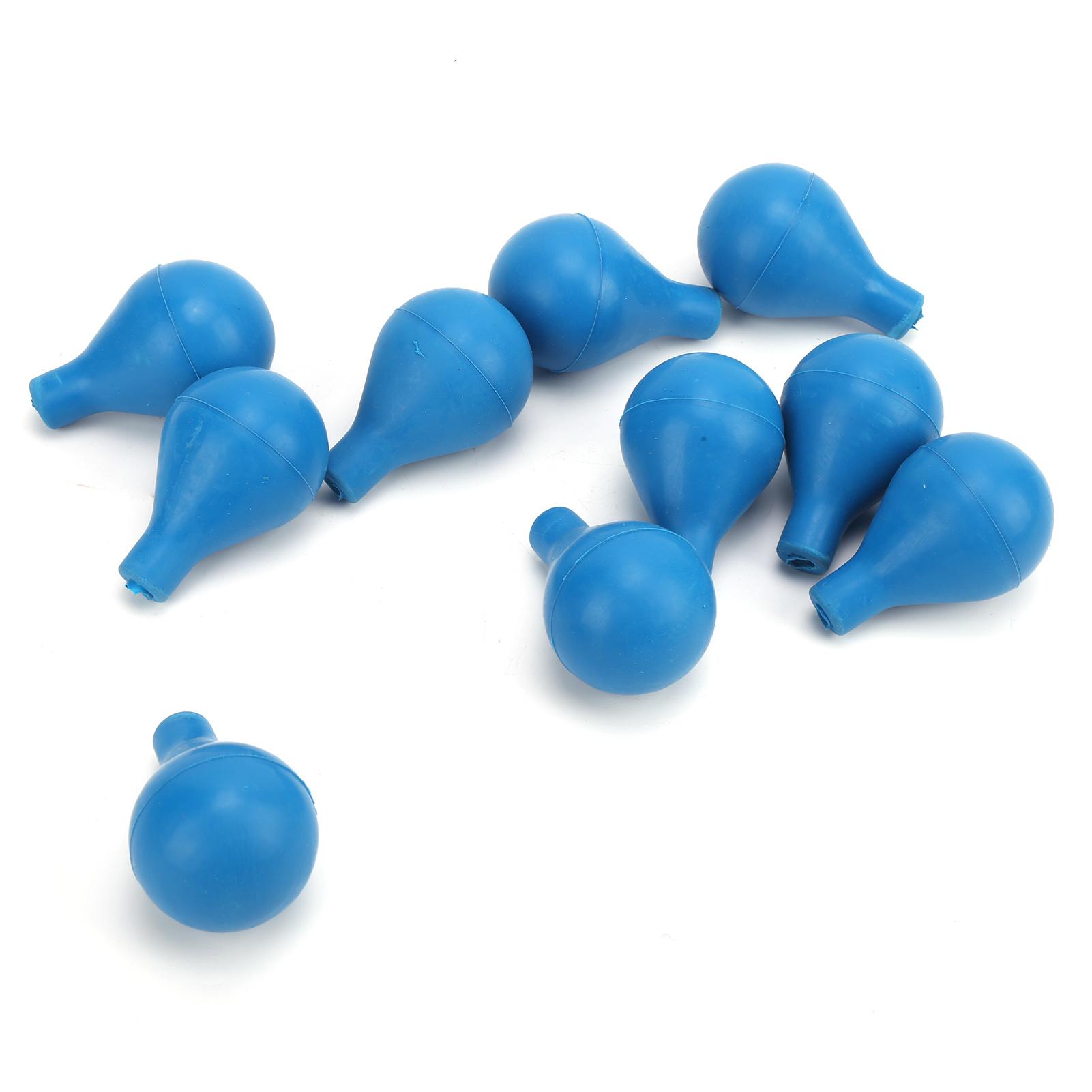 

10 шт. шарики для всасывания лабораторные резиновые груши для градуированных трубок капельницы пипетки синие
