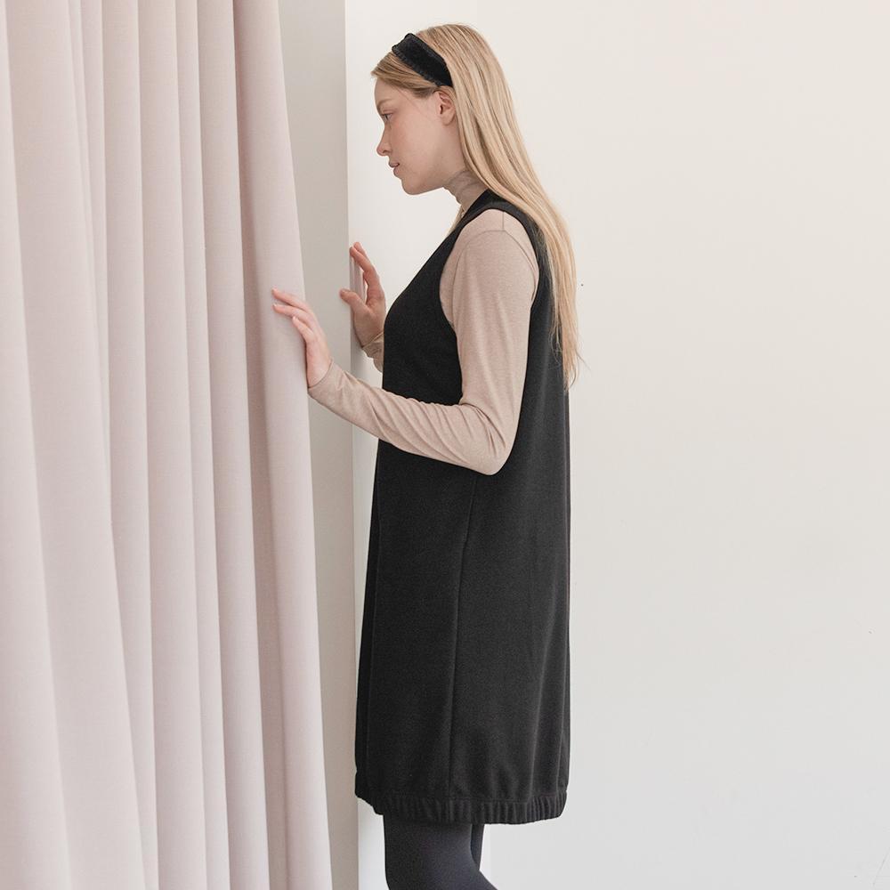 DURAN Comfy V-Neck Vest Dress Dtf3W-5109 3Colors