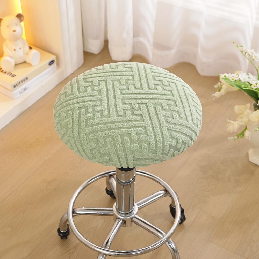Elastic Round Bar Stool Cover Swivel Seat Slipcover Dustproof Protector For High Chairs Universal Fit