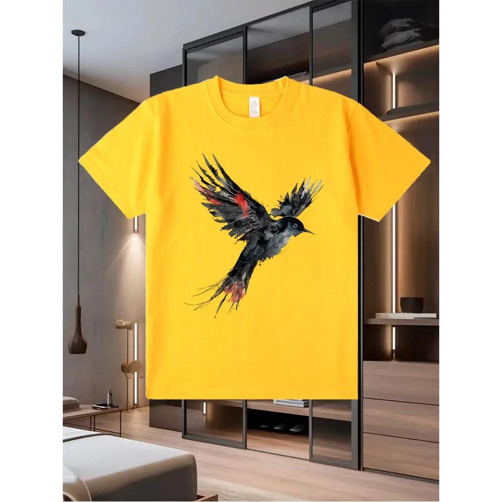 

Мужская футболка с коротким рукавом с принтом на лето 2025 года — новый модный и универсальный топ XXXXL