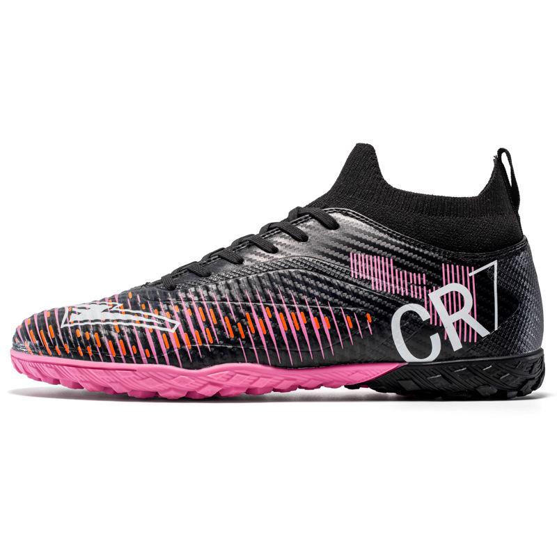 Adult Cr7 Football Shoes Men'S High-Top Ag Long Nails Student Broken Nails Game Training Broken Nails Football Shoes