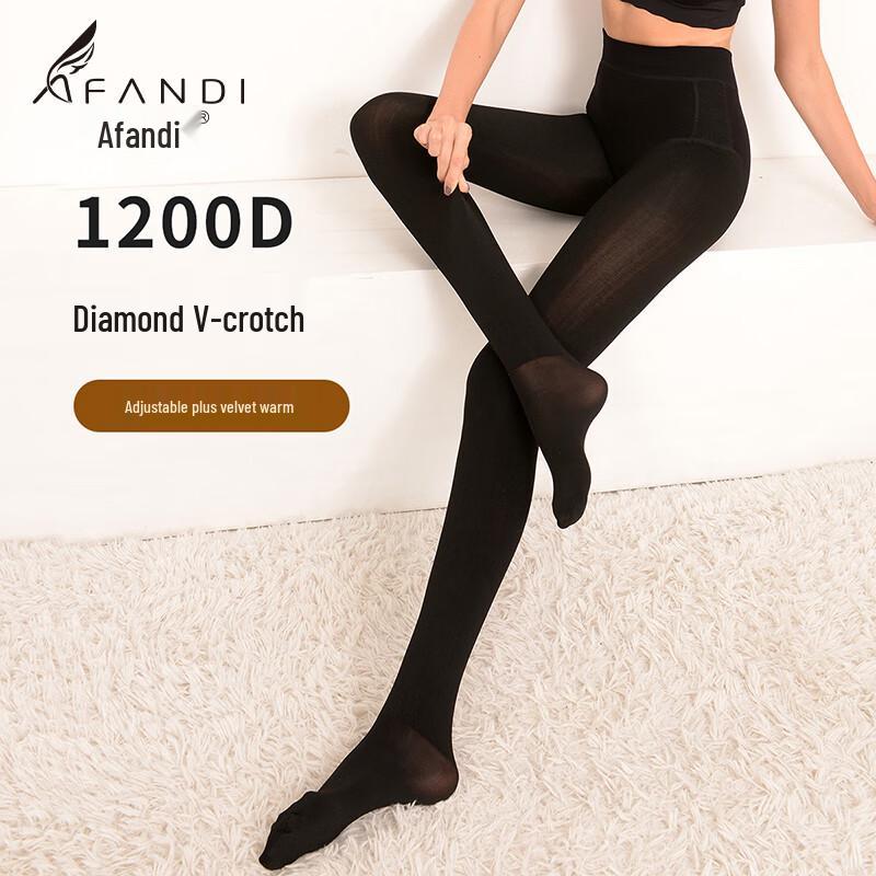 

Женские термоколготки 1200D с флисовой подкладкой Afandi 1200D Footed (0-20°C)