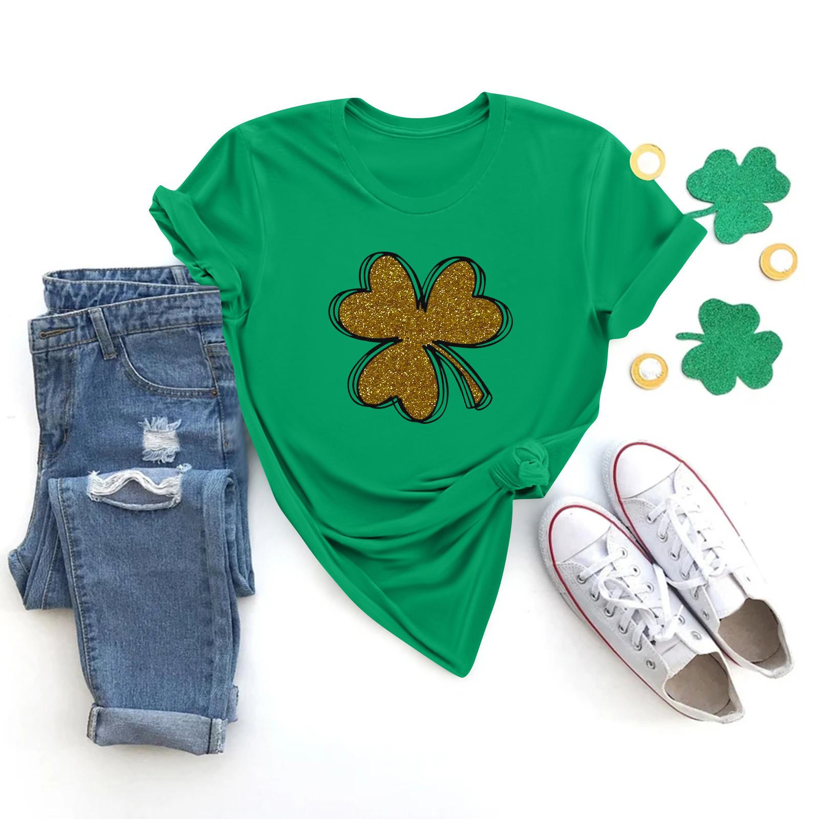 

Женская повседневная футболка с принтом, пуловер с круглым вырезом, топ с короткими рукавами L армия зеленый