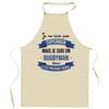 Kitchen Apron - Superhero Rugby Player - Durable Cotton - Long-lasting DTG Print - Adjustable Ties