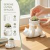3D Printed Succulent Planter Plastic Cat Plant Pot Unique Flowerpot  Room Decoration