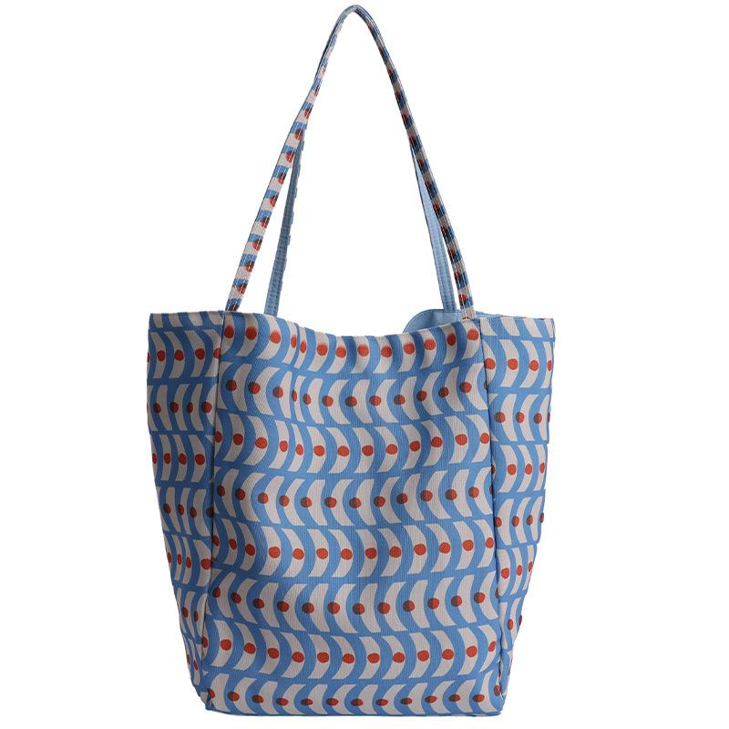 2025 Summer New Double-sided Dual-purpose Shoulder Bag Large-capacity Commuter Travel Tote Bag Korean Version Casual Underarm Women's Bag
