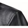 Men's Leather Jacket Autumn and Winter New Business Casual Simple Lapel Short Soft Leather Jacket Men's Clothing