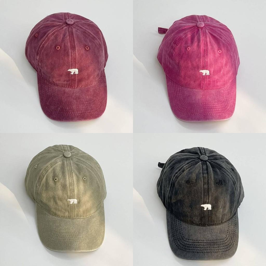 Chic Retro Pink Washed Cotton Duckbill Cap With Embroidery Perfect For Spring And Summer Outdoor Activities