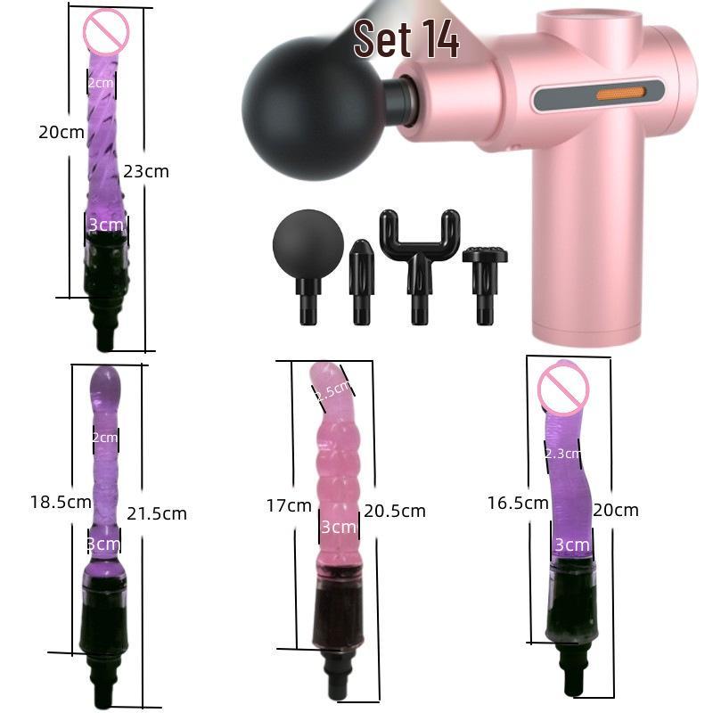 Silicone Adapter Replacement for Electric Fascia Massage Gun - Universal Head for Men & Women.