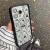 Wildblume süß Polka Dot Liebe kariert Handyhülle iPhone Für 17 13 Pro 14 15 Pro 14plus 16promax 12 17 Pro WF Acryl Rückseite