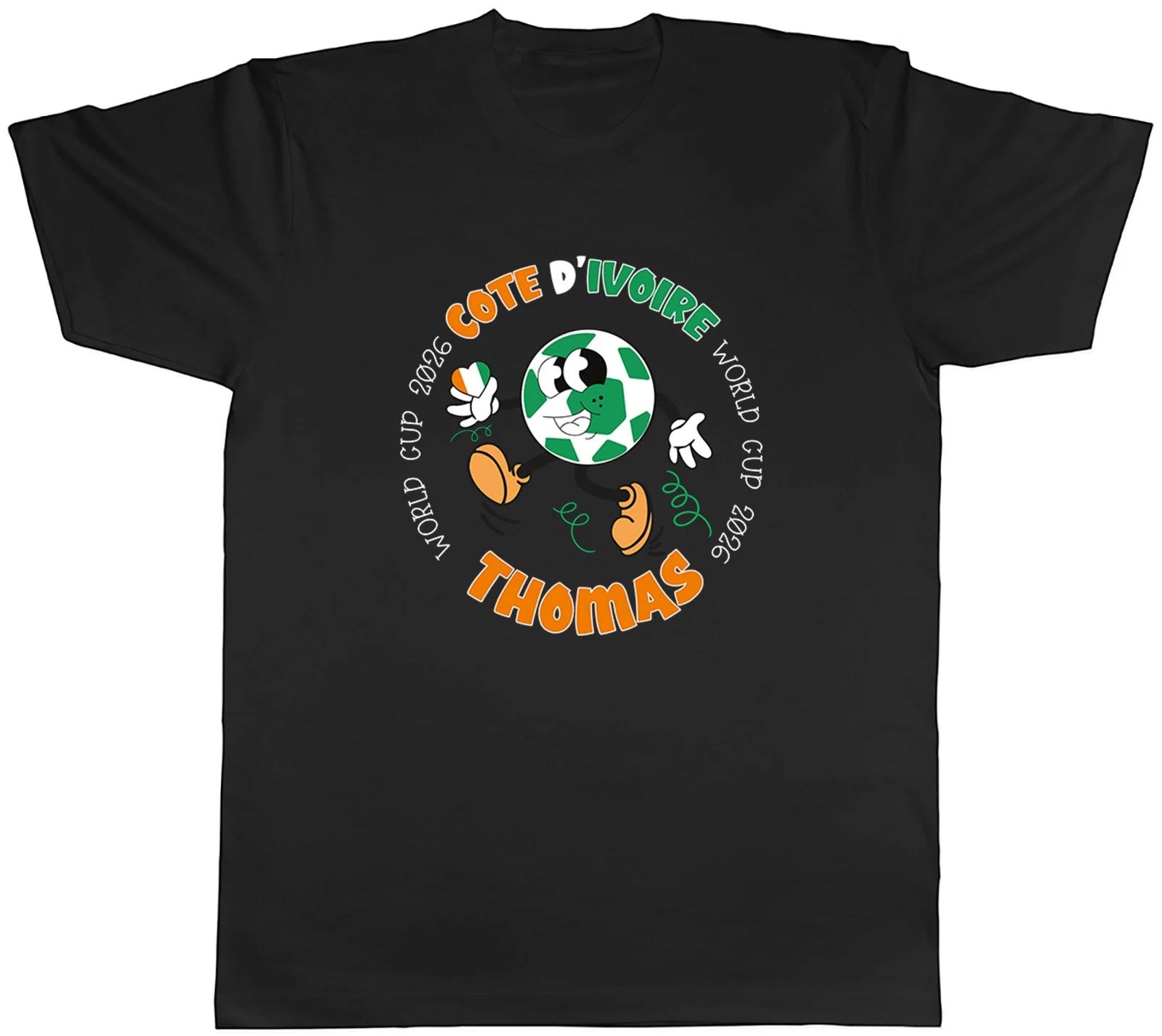 Personalised Cote D Ivoire World Cup Football Fan Mens T-Shirt Tee Gift Top XXXL