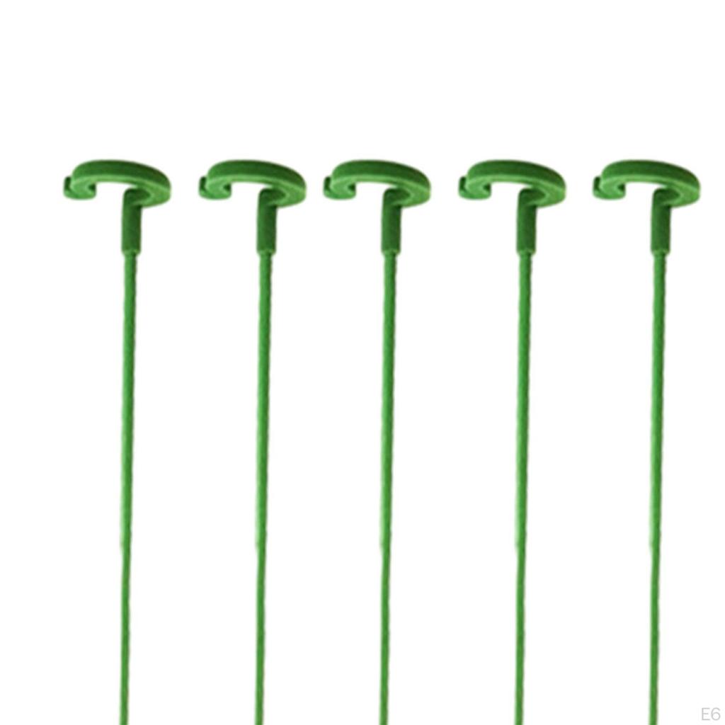10 Pieces Floral Shaped Support Rod Plant Sticks Reusable Potted Climbing Gardening