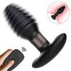 Wireless Remote Rotating Prostate Massager - Silicone Anal Vibrator for Men