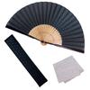 Osaka Choseido Fan Mens Stylish Business Case Handkerchief Set Hemp Leaf Pattern