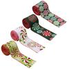 Decorative Multiple Pattern Festival Ribbons Multipurpose Christmas Ribbons Decorative Ribbons for Presents and Ornament