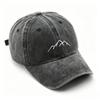 Trend retro explosion washed old mountain print cap outdoor female versatile sunshade baseball