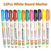 12 Colour White Board Marker Pens Pen Dry Eraser Easy Wipe Whiteboard Easy Dry