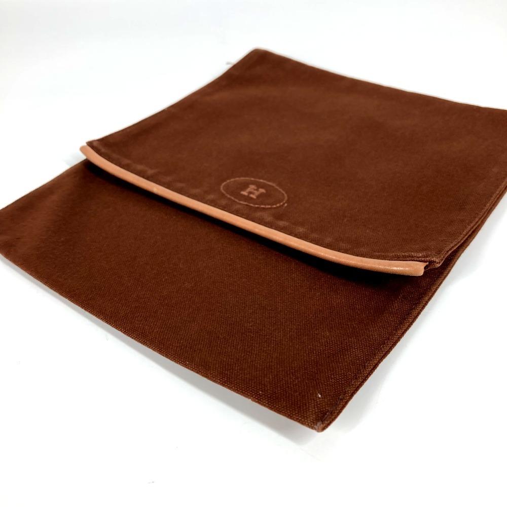 Hermes H Logo Vertical Flap Makeup Pouch Cosmetics Pouch Multi Pouch