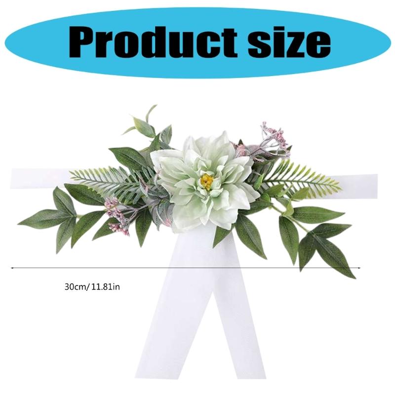 Wedding Chair Back Artificial Flower Arrangement for Wedding Reception Wedding Ceremony Engagement Decors