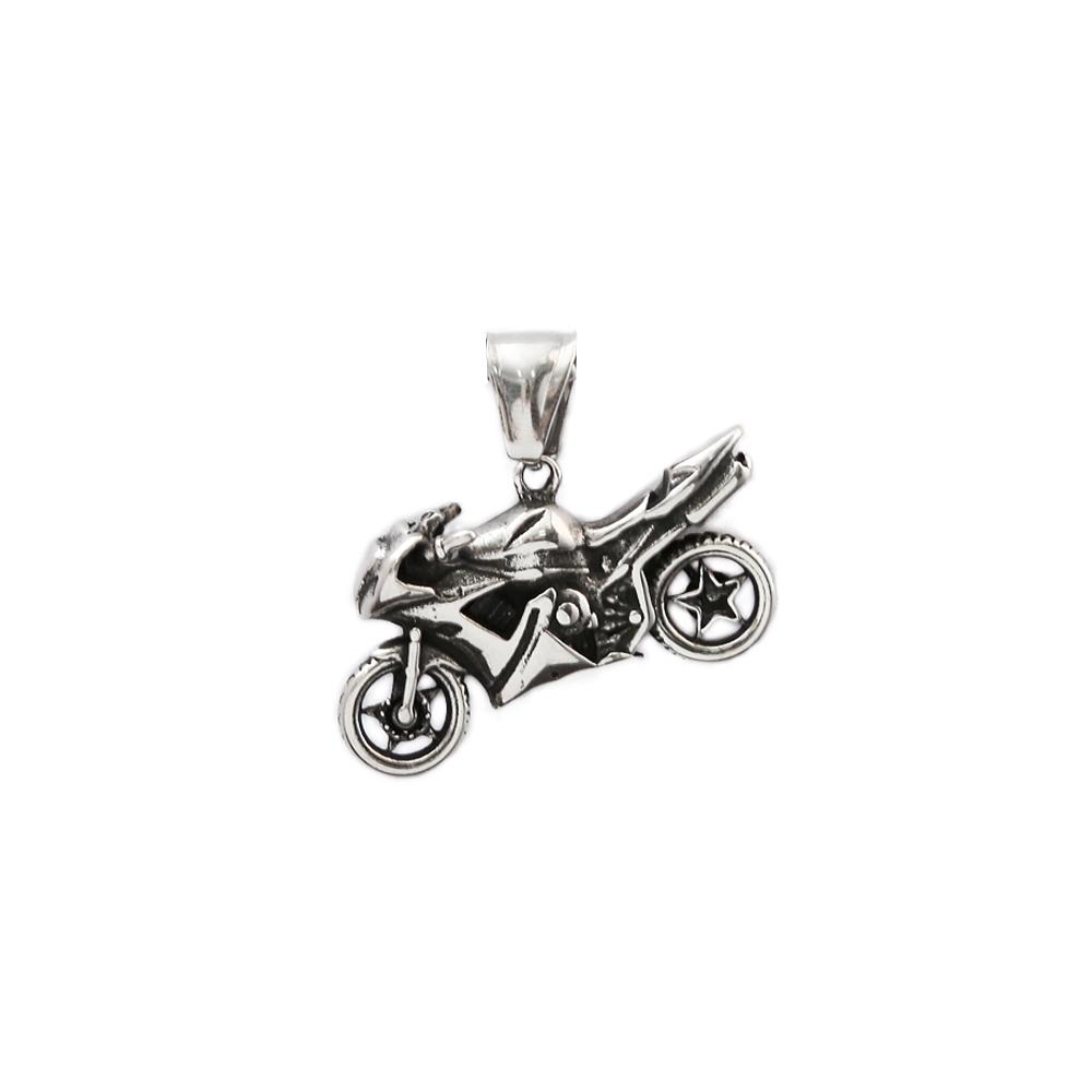 Pendente da Moto in Acciaio Inossidabile 316L Vintage Punk Collane da Cavaliere per Uomini Ragazzi Hip Hop Biker Gioielli da Festa Regalo Dropshipping