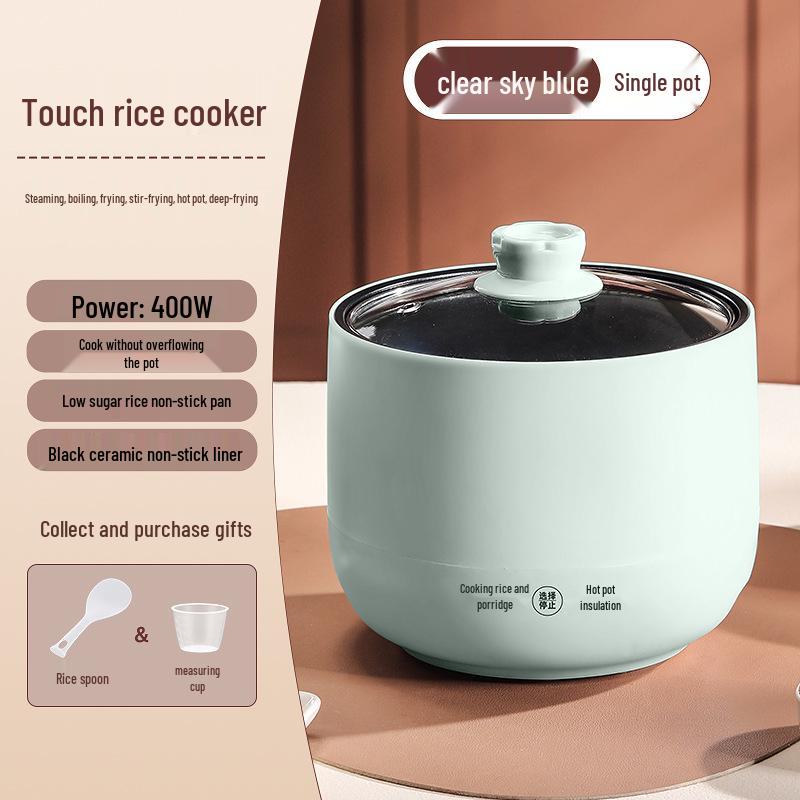 Компактная многофункциональная электрическая рисоварка-пароварка – Антипригарная, Низкое энергопотребление, Идеально для общежитий и небольших помещений 1.8L Smart Rice Cooker