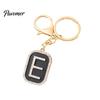 26 Alphabet Charm A-Z Rhinestone Letter Keychain, Zinc Alloy Capital Keyring, Plated for Handbags and Backpacks Decorative Key Accessory