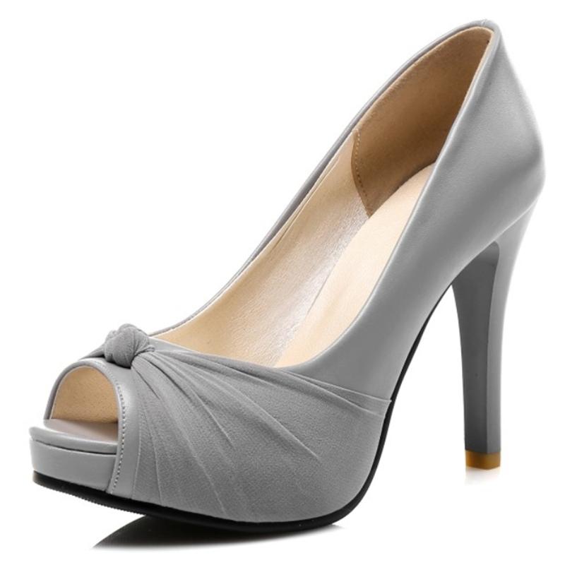 

Элегантные женские розовые туфли на высоком каблуке, туфли-лодочки, с открытым носком, модные, серые, телесного цвета, для работы, вечеринки, свадебные туфли, женские, весна 2025 43 серый