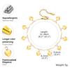 Stainless Steel Anklet for Women Gold Color Mini Heart Chain Anklet Bracelets Leg Accessories Beach Party Foot Jewelry