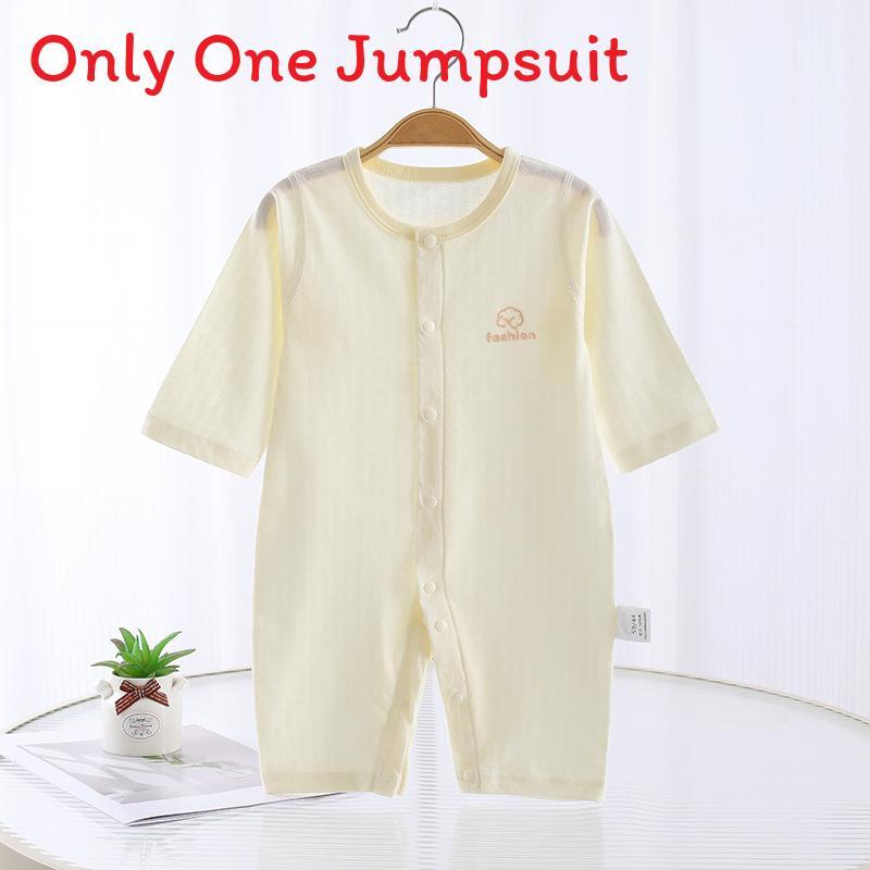 Baby Summer Cotton Sleeveless Romper With No Bone Technology For Newborns And Infants