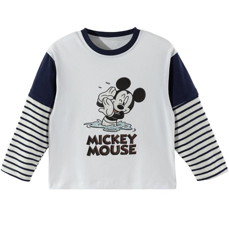 Disney Boys' Cotton Long Sleeve Cartoon T-Shirt