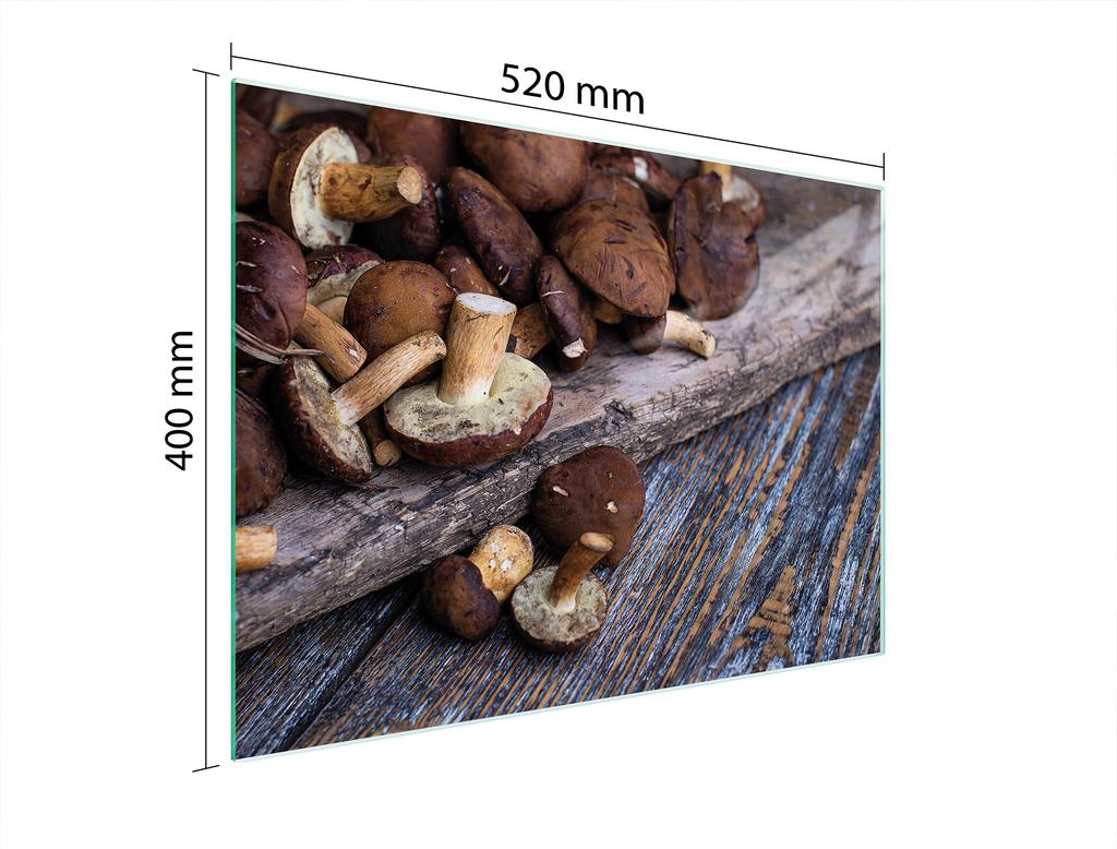 SZKLANA DESKA DO KROJENIA 52x40 GRZYBY