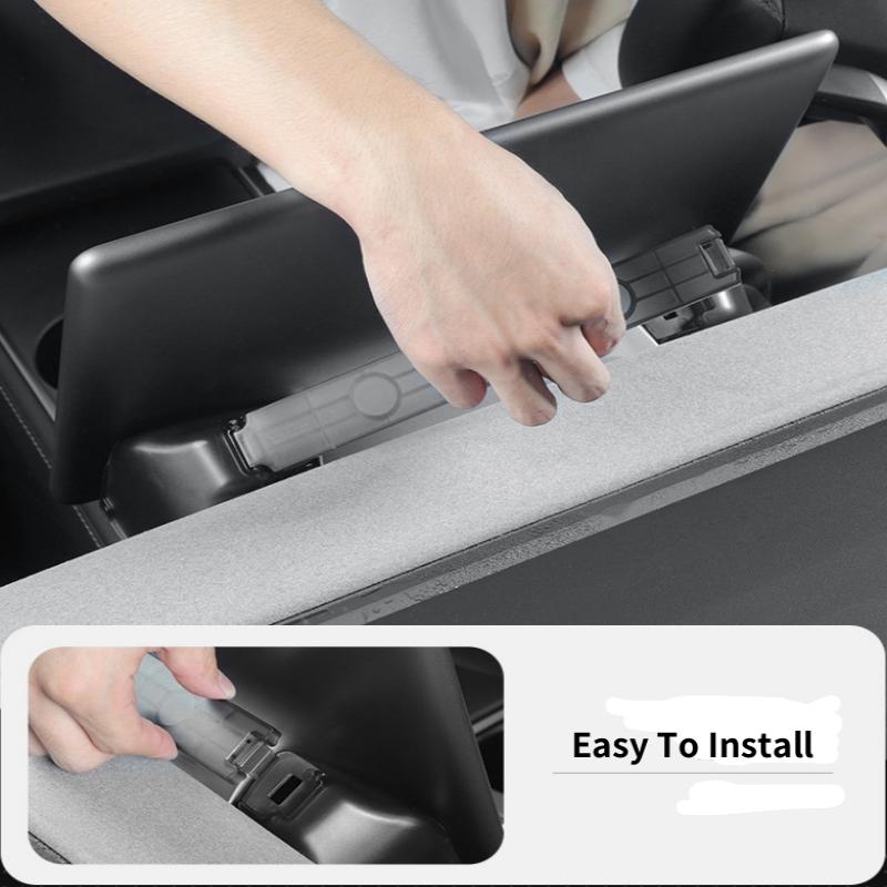For Tesla Model Y Juniper/Model 3 Highland Under Screen Storage Box Hidden ABS Center Console Organizer Car Interior Accessories