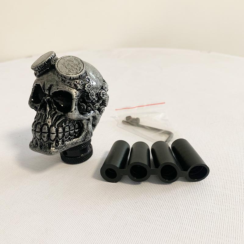 Ghost Skull Shape Head Manual Gearbox Shift Knob Big Teeth Manual Gear Stick Shifter Lever Knob for Car