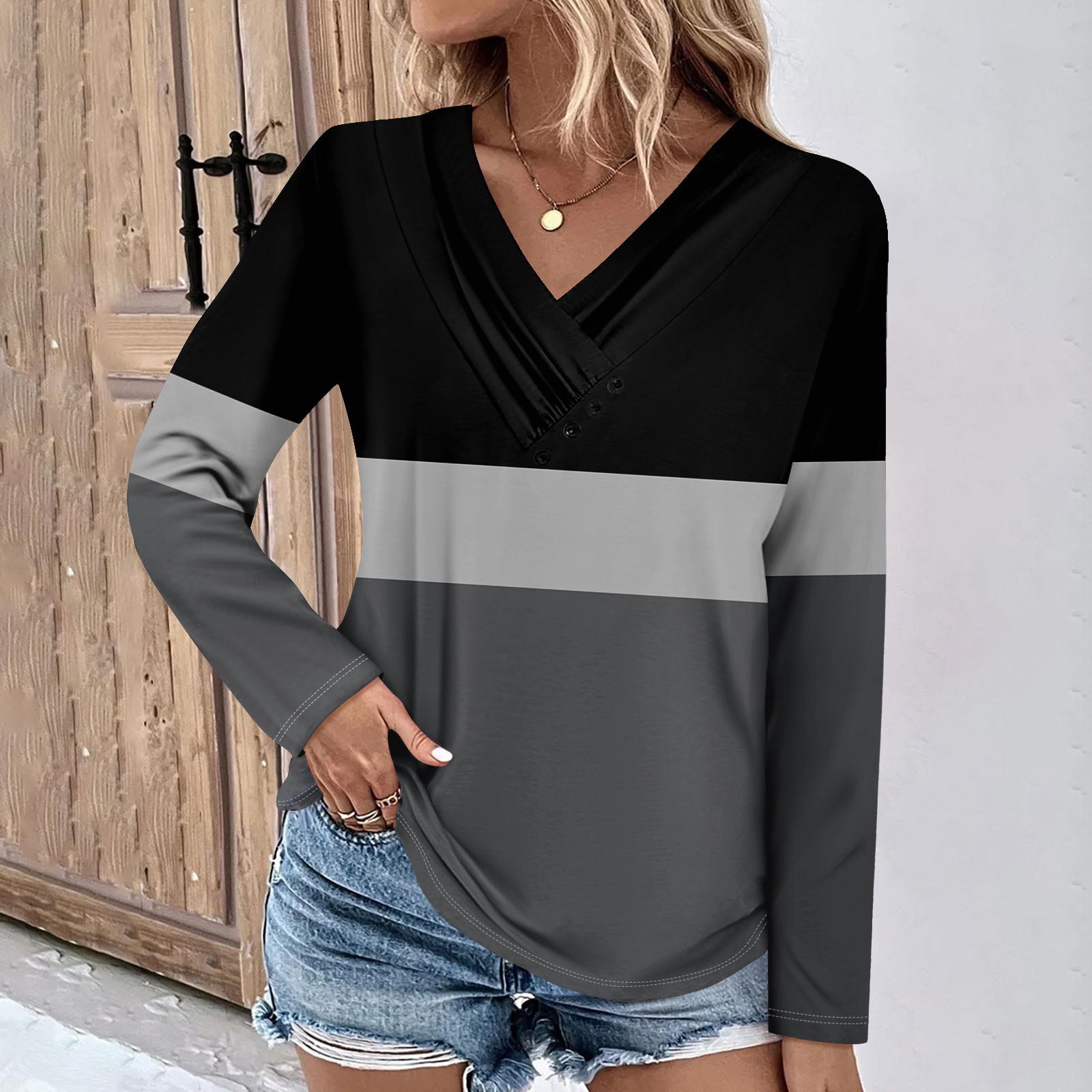 Блузки с длинным рукавом для женщин — фото 12