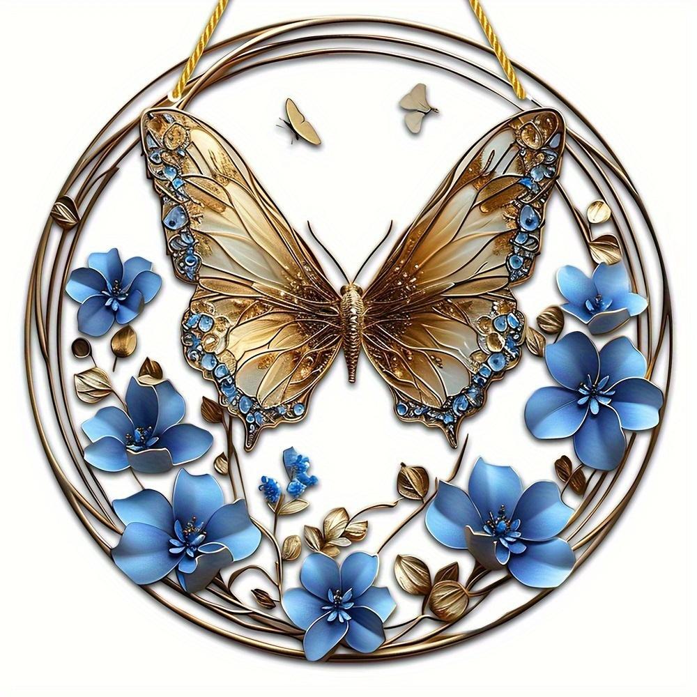 

Butterfly Sun Catcher. Window & room decor for summer, festivals & gifts. чистый