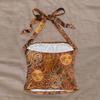 Summer Vintage Bohemian Sun Face Print Halter Neck Fitted Top