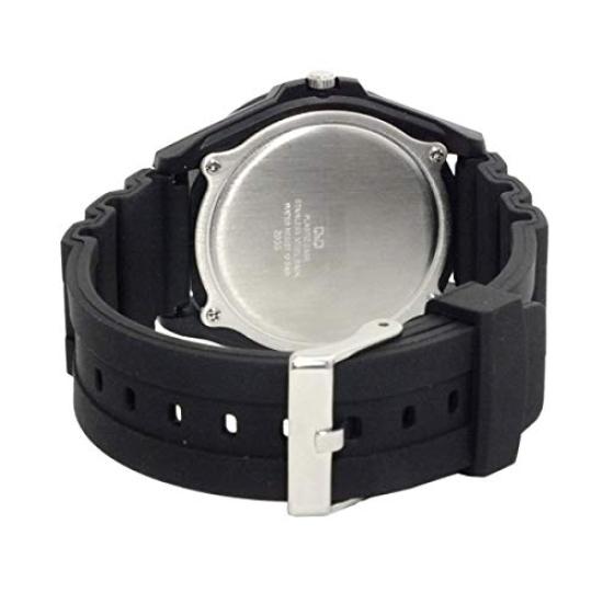 Citizen Analog Waterproof Wristwatch with Urethane Black Q&Q VR44-001 Men's Strap,