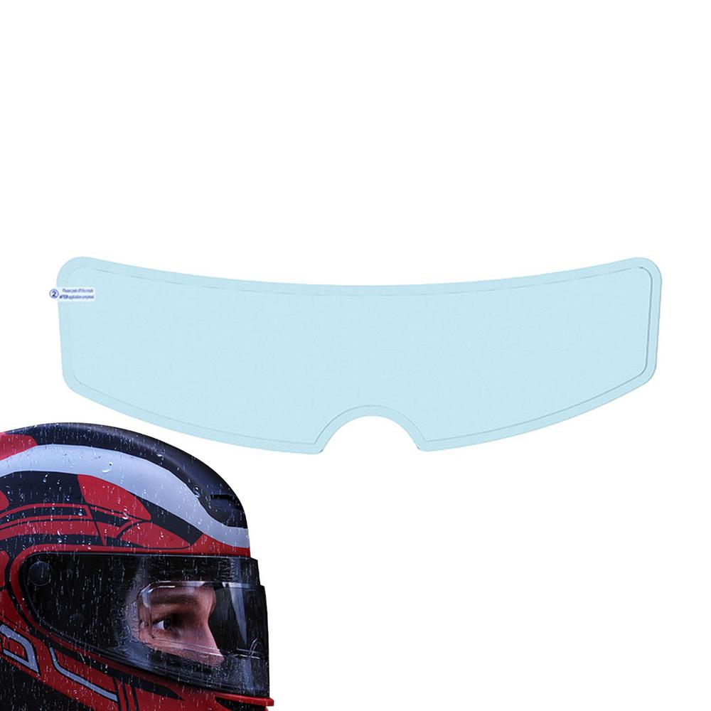 Motorcycle Helmet Transparent Rainproof Film Anti Rain Clear Anti-Fog Patch Screen Helmets Visor Fog Resistant Accessories 1pcs
