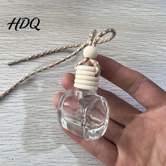 Essential Oil Car Diffuser Perfume Bottle Pendant Creative Hanging Air Freshener Gift for Friends Family Vehicle Portable Holder Interior