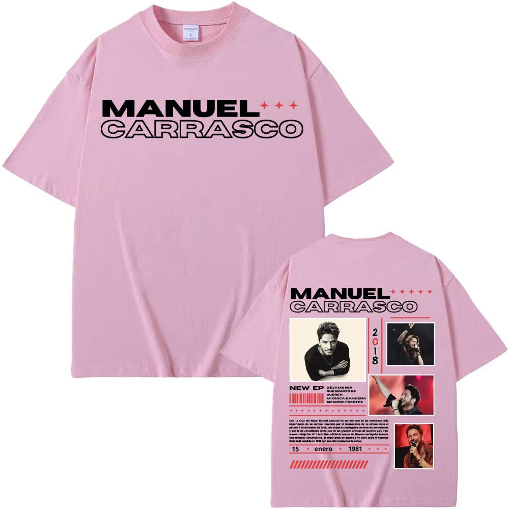 Rapper Manuel Carrasco Album Tour Cover T Shirt Men's Women Fashion Hip Hop Vintage T Shirts Summer Pop Art High Quality T-shirt