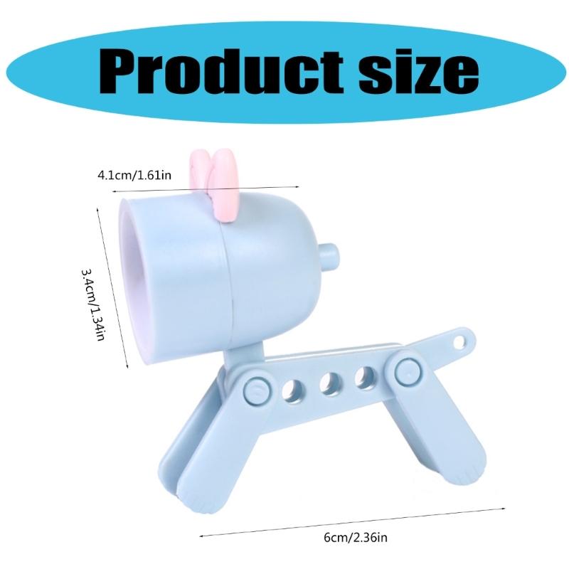 Novelty Dog Shape LED Desk Lamp Reading Light Featuring Adjustable Head and Flexible Limbs Plastic Texture for Reading
