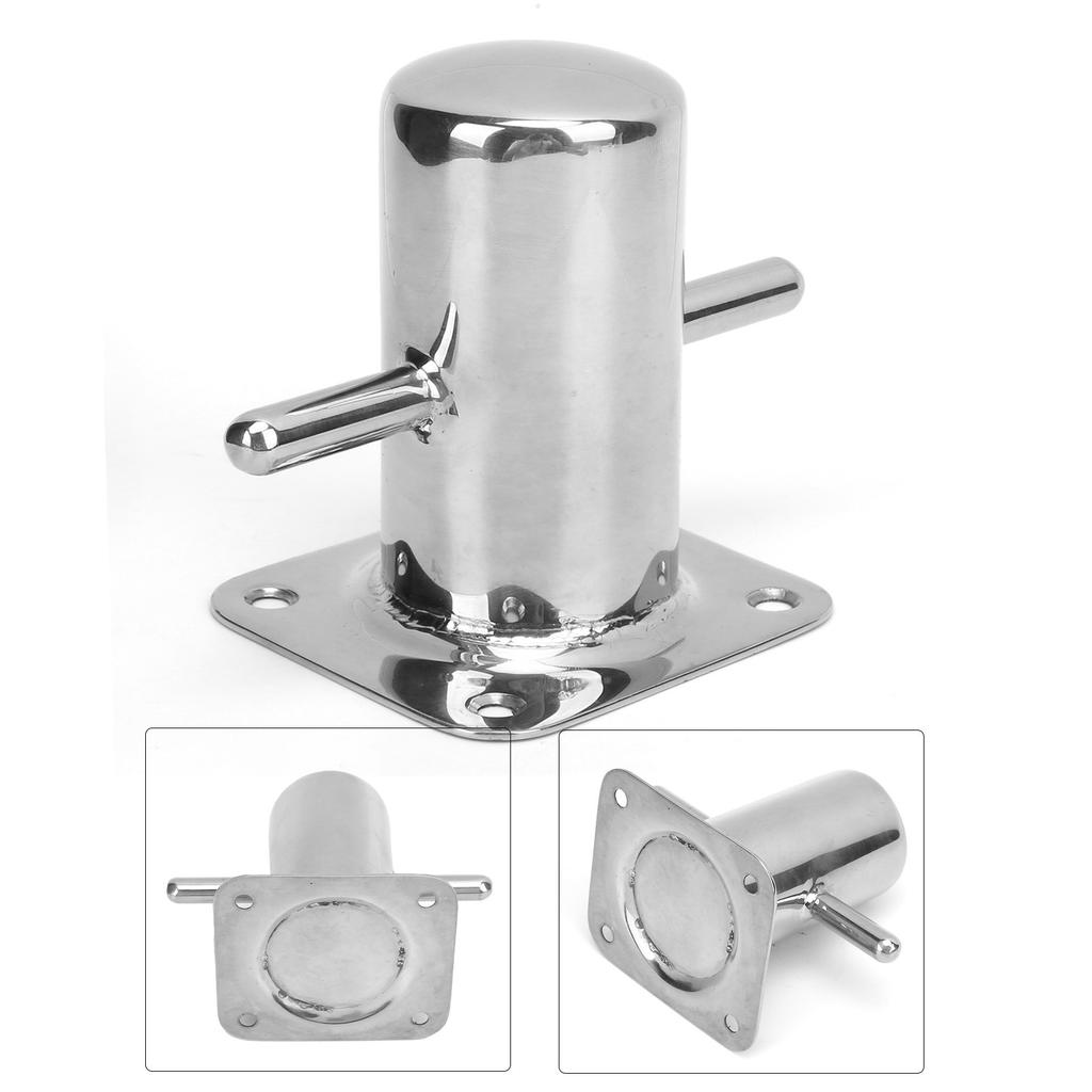 316 Stainless Steel Single Mooring Bitt Heavy Duty   Bollard Cleat Marine Hardware Accessories
