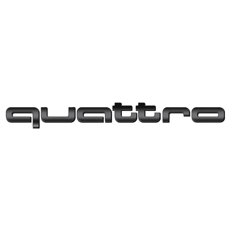 ABS Car Front Grille Emblem External Auto Body Sticker Auto QUATTRO Emblem Accessories for Hot S A3 A4 B8 8P 8V A6 C7 A5 Q5 B7