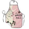 Sleeveless Waterproof Apron 3D Printed Stain-Resistant Waterproof Apron Workwear Personalized Holiday Apron